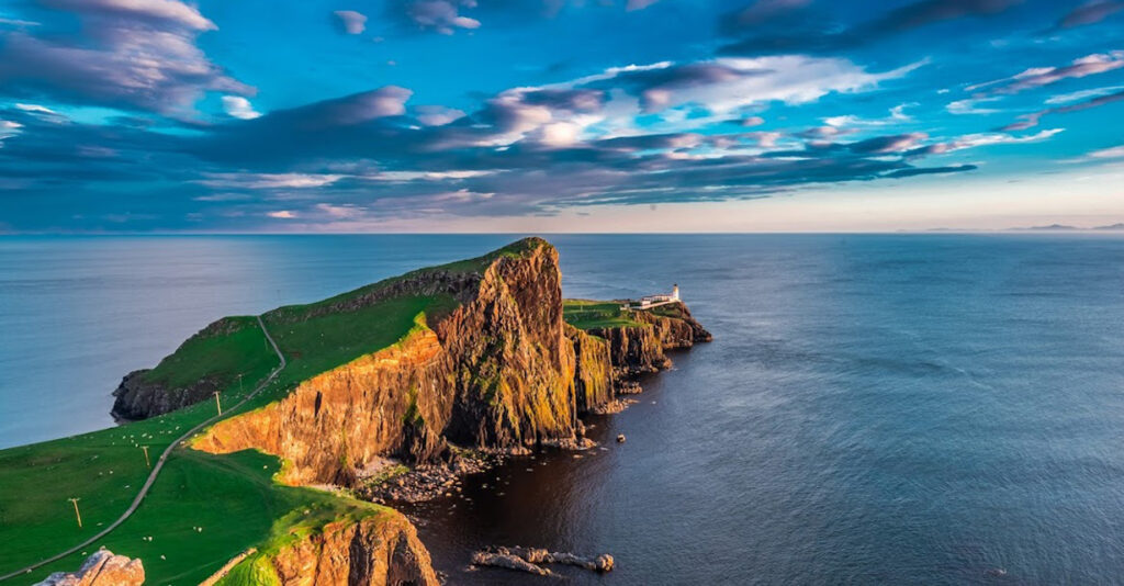 Neist Point Lighthouse on the Isle of Skye on an Uncover Scotland Tour